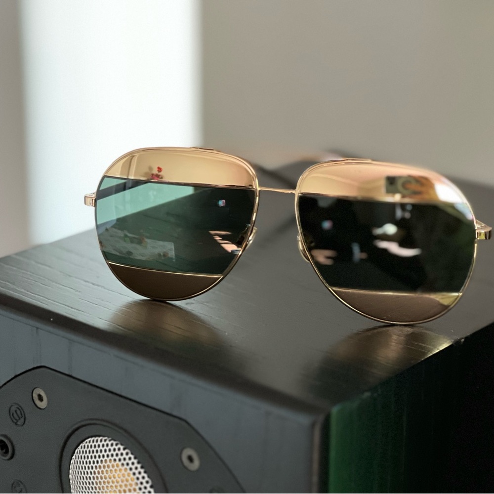 Christian Dior Split Aviator Sunglasses